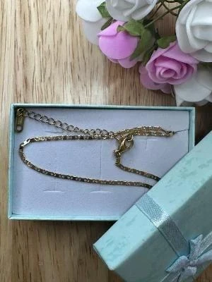 Collier chaine fine 18K verguld met roestvrij staal - Nieuw – photo 2